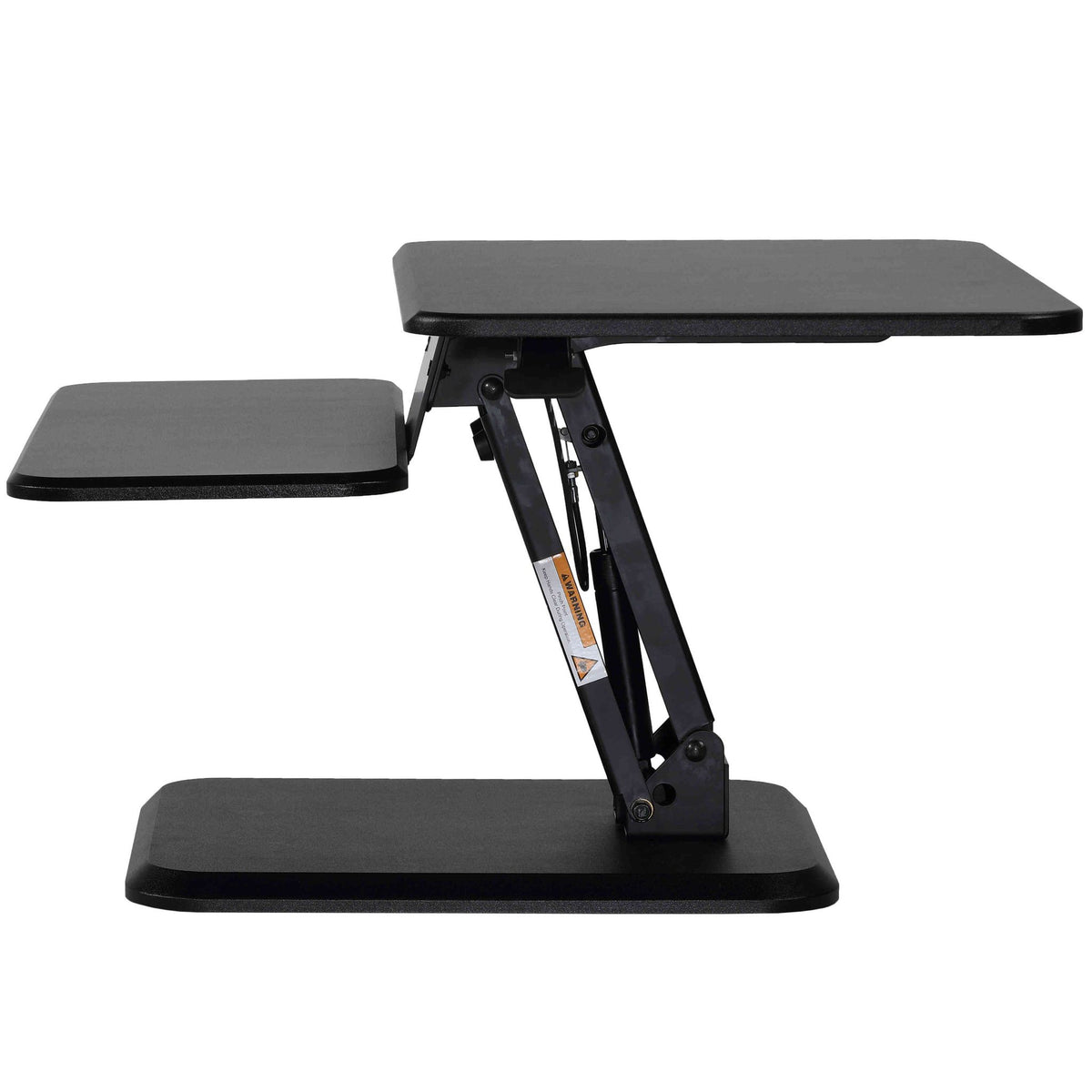 Orbit Sit to Stand Adjustable Desktop Converter Monitor Stand, Black