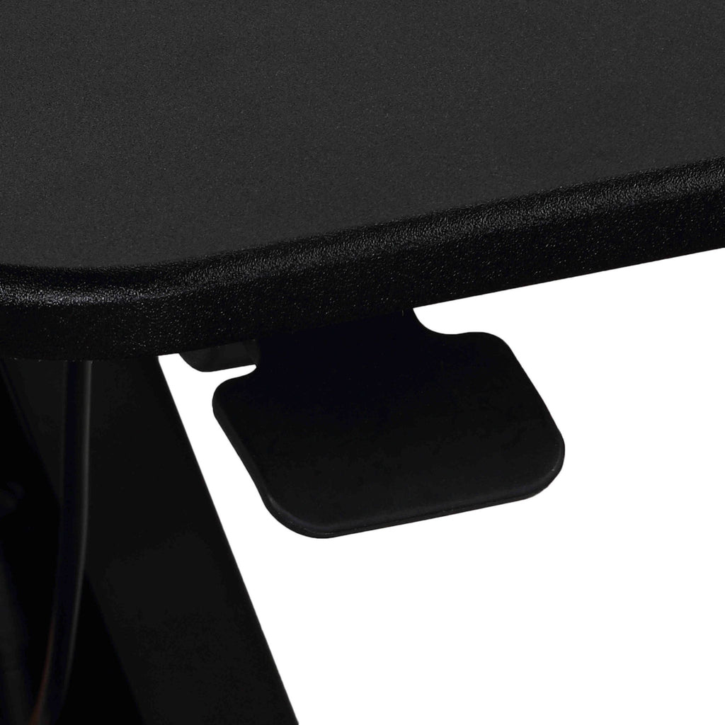 Orbit Sit to Stand Adjustable Desktop Converter Monitor Stand, Black