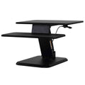 Orbit Sit to Stand Adjustable Desktop Converter Monitor Stand, Black