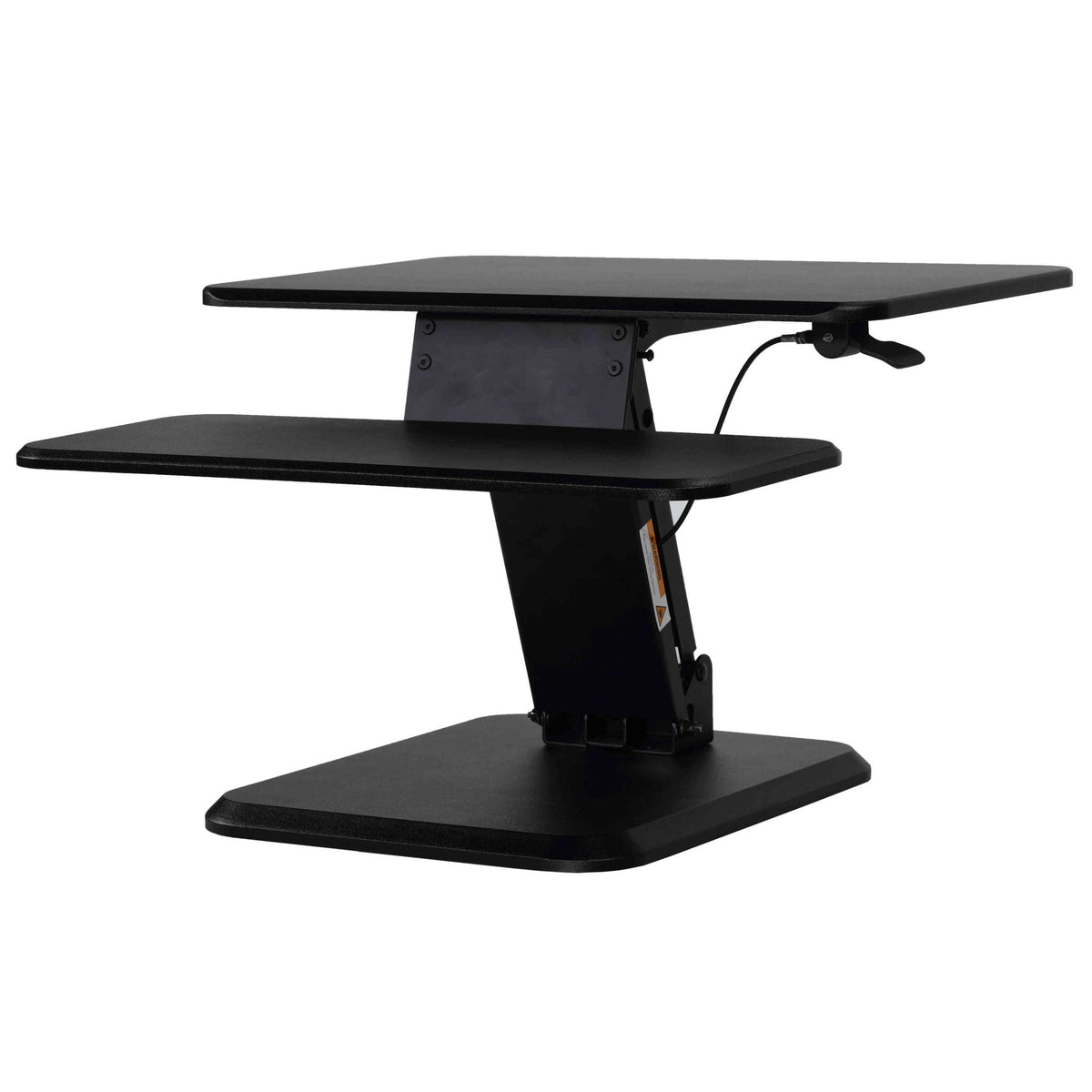 Orbit Sit to Stand Adjustable Desktop Converter Monitor Stand, Black