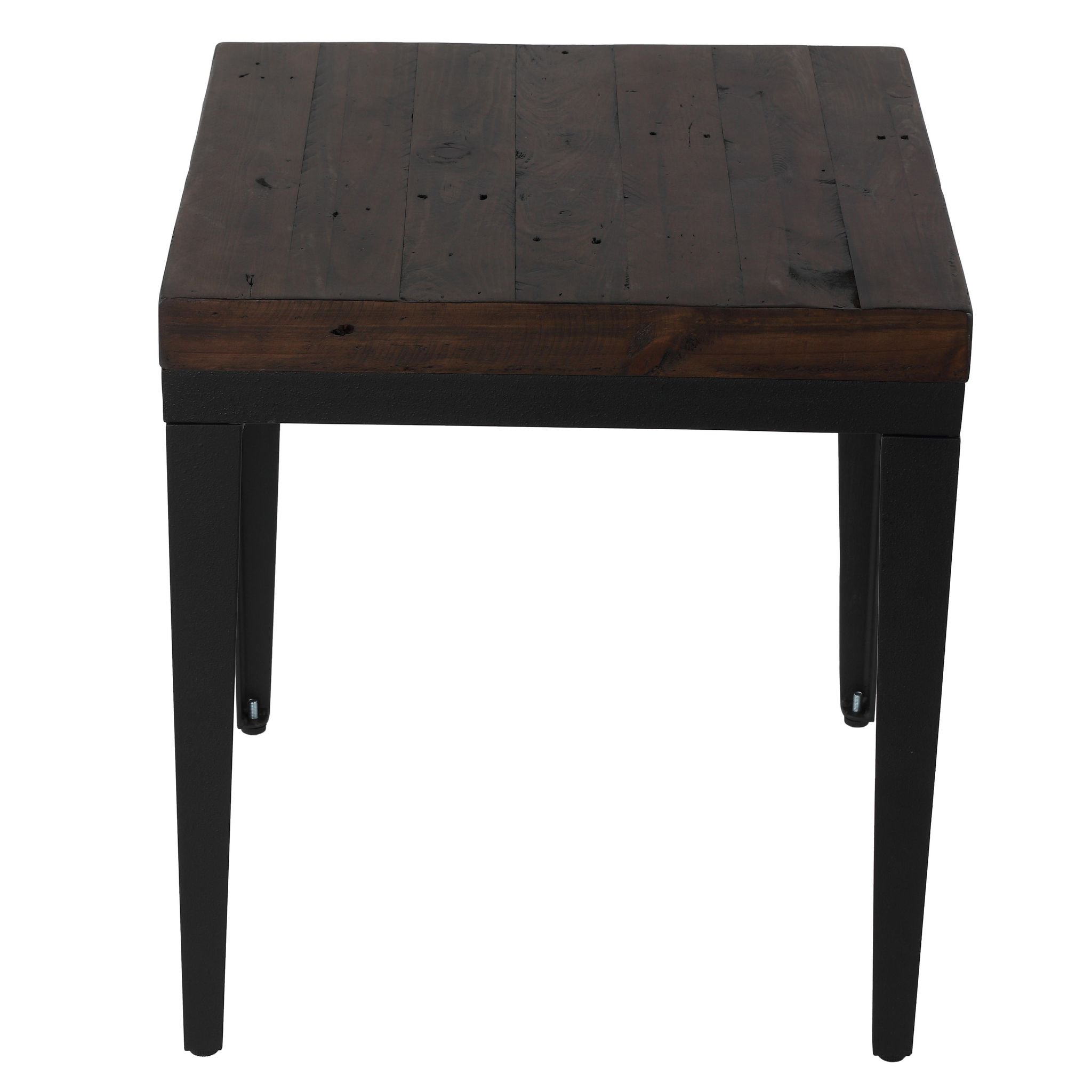 Omaha End Table, Solid Wood and Metal, 20"