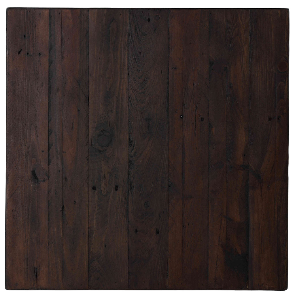 Omaha End Table, Solid Wood and Metal, 20"