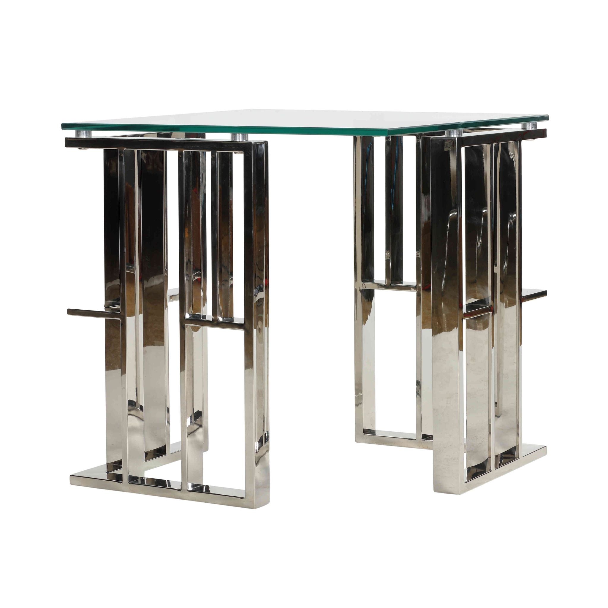 Ripley Contemporary Glass End Table