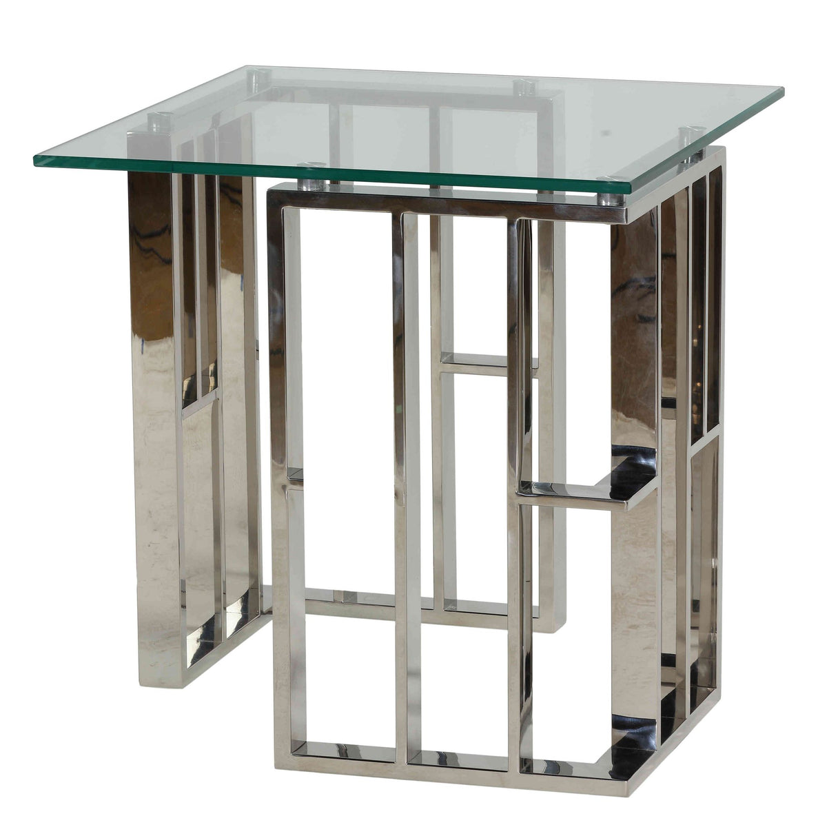 Ripley Contemporary Glass End Table
