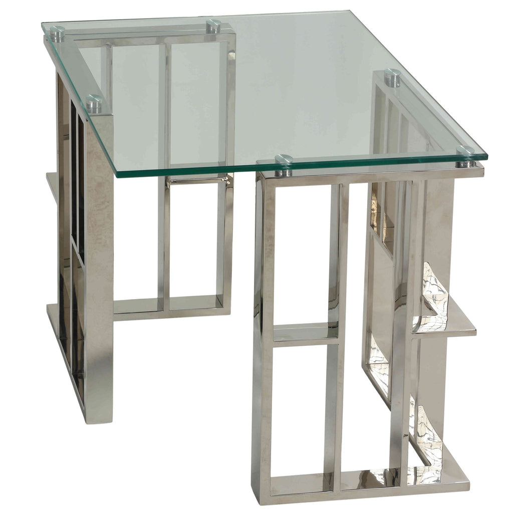 Ripley Contemporary Glass End Table