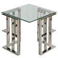 Ripley Contemporary Glass End Table