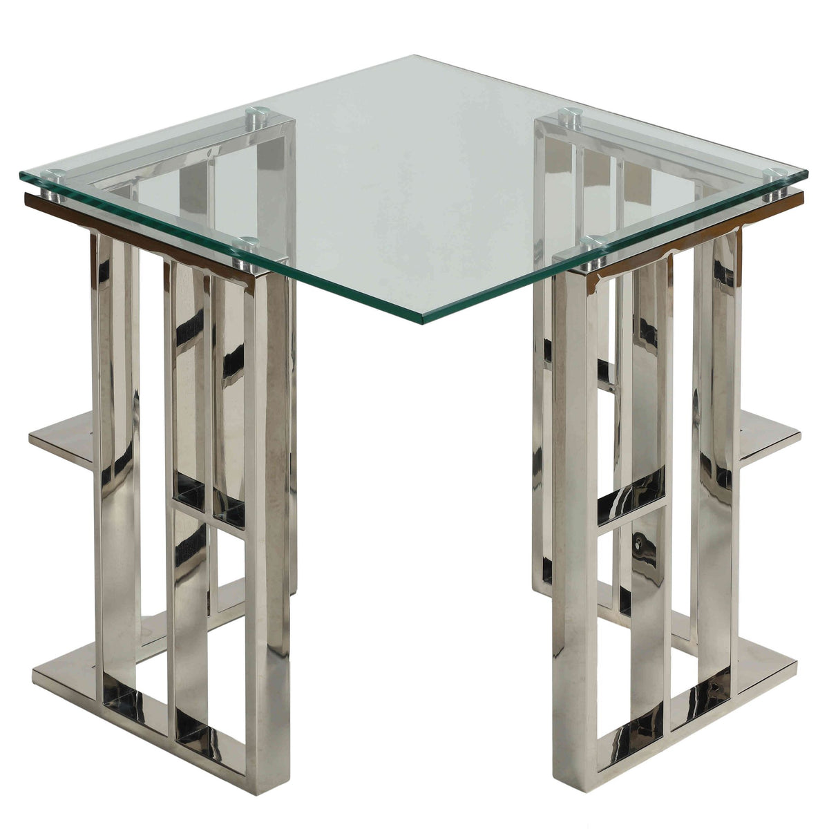 Ripley Contemporary Glass End Table