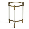 Claro Round Clear Acrylic End Table