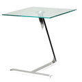 Zee Square Glass End Table, 18x18x20
