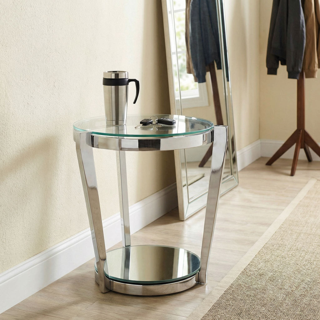 Cortesi Home Simba Double Shelf End Table, 20"