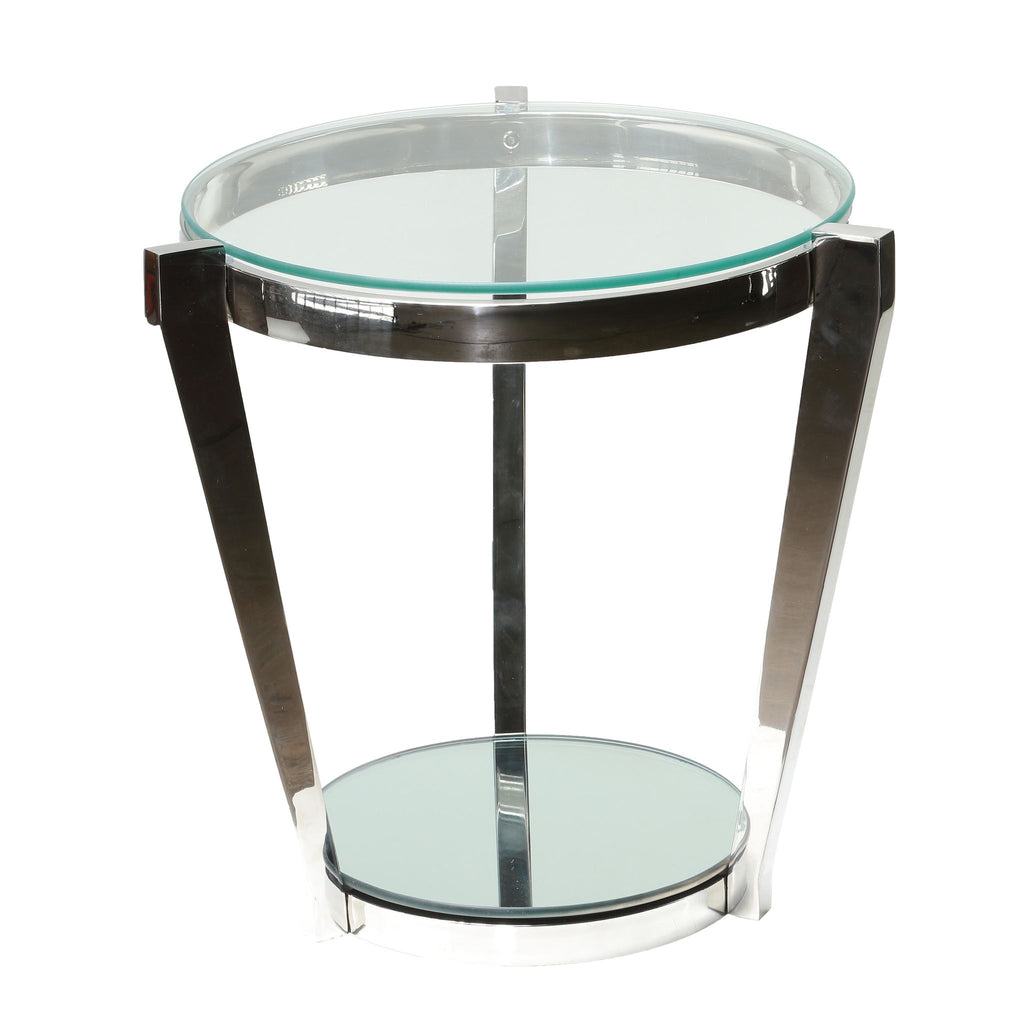 Cortesi Home Simba Double Shelf End Table, 20"