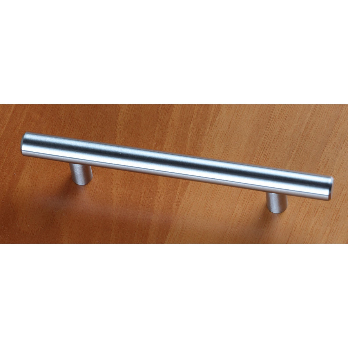 Cortesi Home Stockholm Contemporary T Bar Cabinet Pulls Kitchen Door Handles, 6 Inch (120mm) Length in Brushed Aluminum, 10 Pack