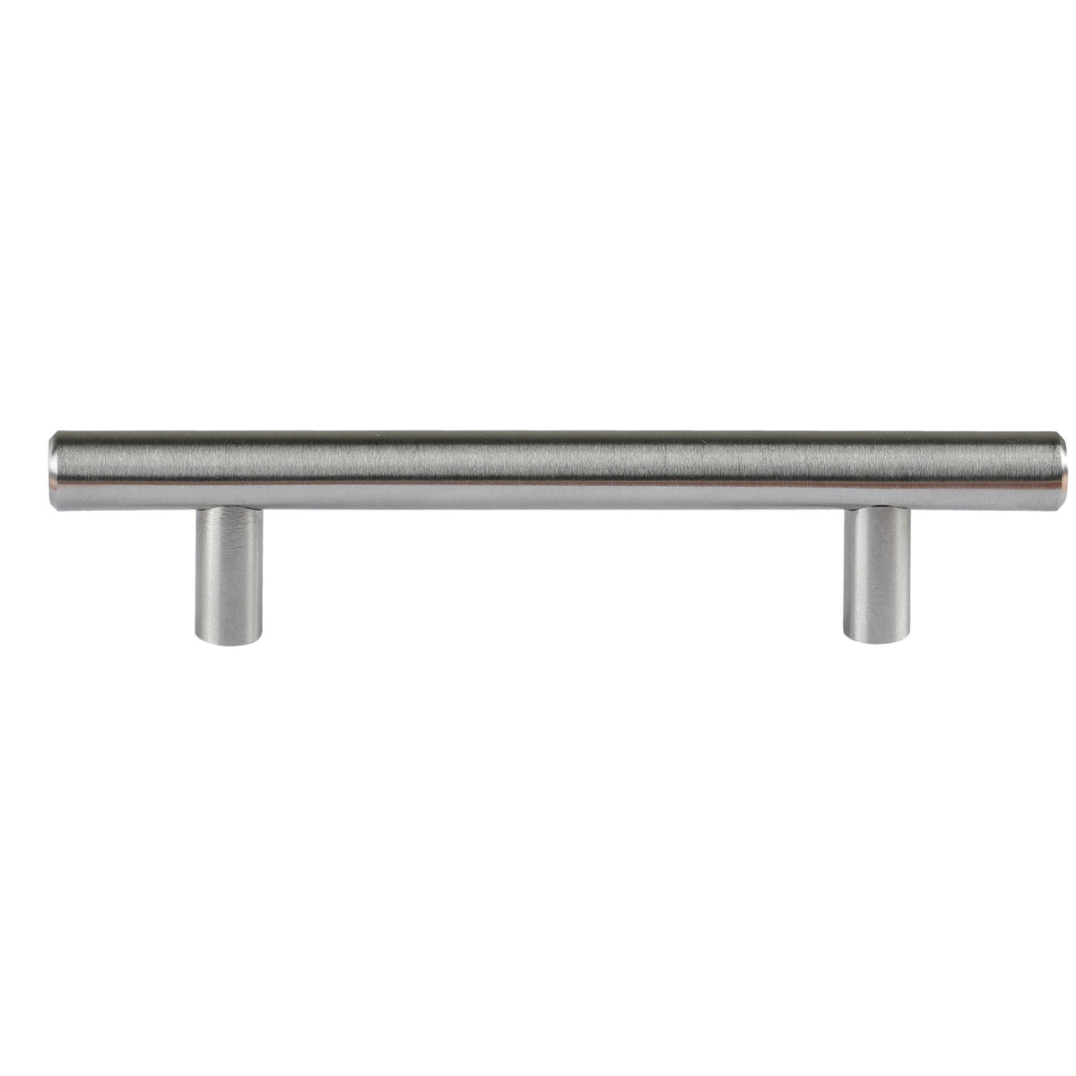 Cortesi Home Stockholm Contemporary T Bar Cabinet Pulls Kitchen Door Handles, 6 Inch (120mm) Length in Brushed Aluminum, 10 Pack