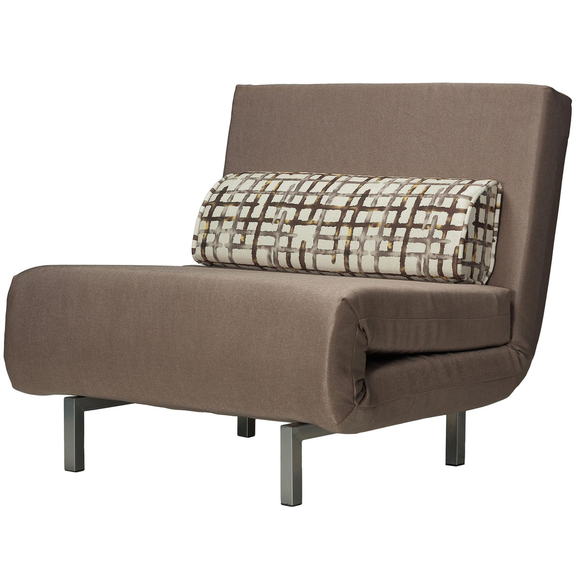Savion Taupe Convertible Accent Chair Bed