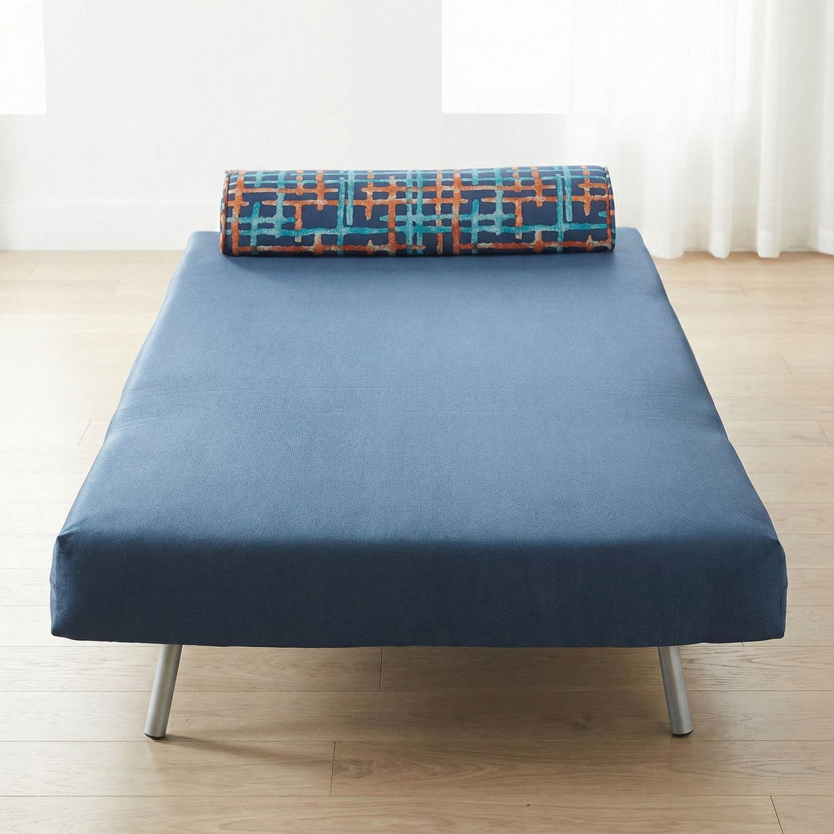 Savion Navy Convertible Accent Chair Bed
