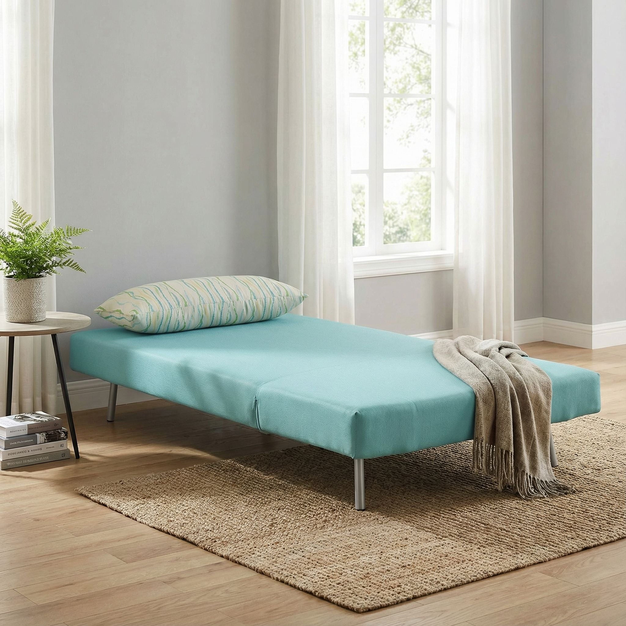 Savion Aqua Convertible Accent Chair Bed