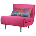 Savion Pink Convertible Accent Chair Bed