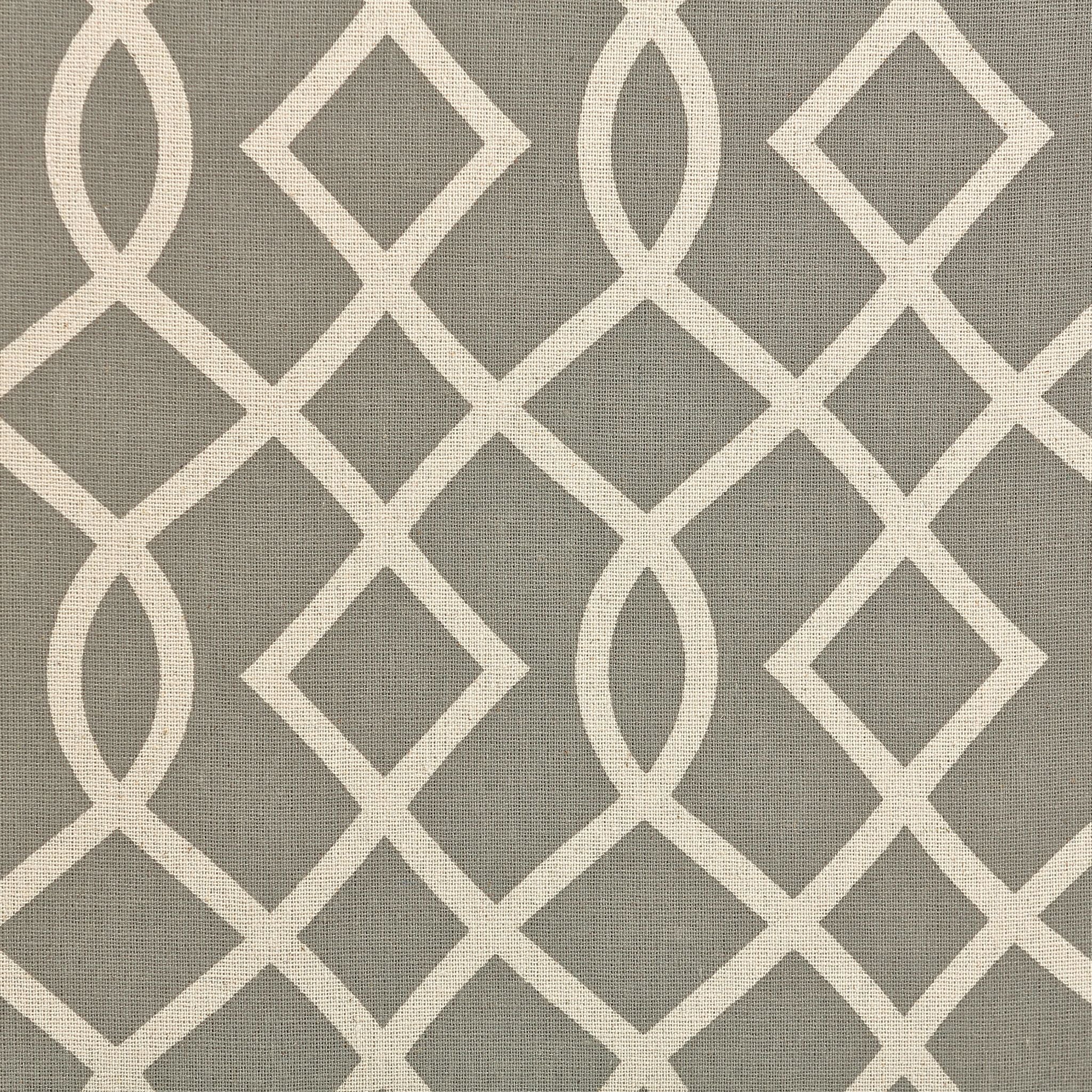 Kiki Upholstered Storage Ottoman, Grey Pattern