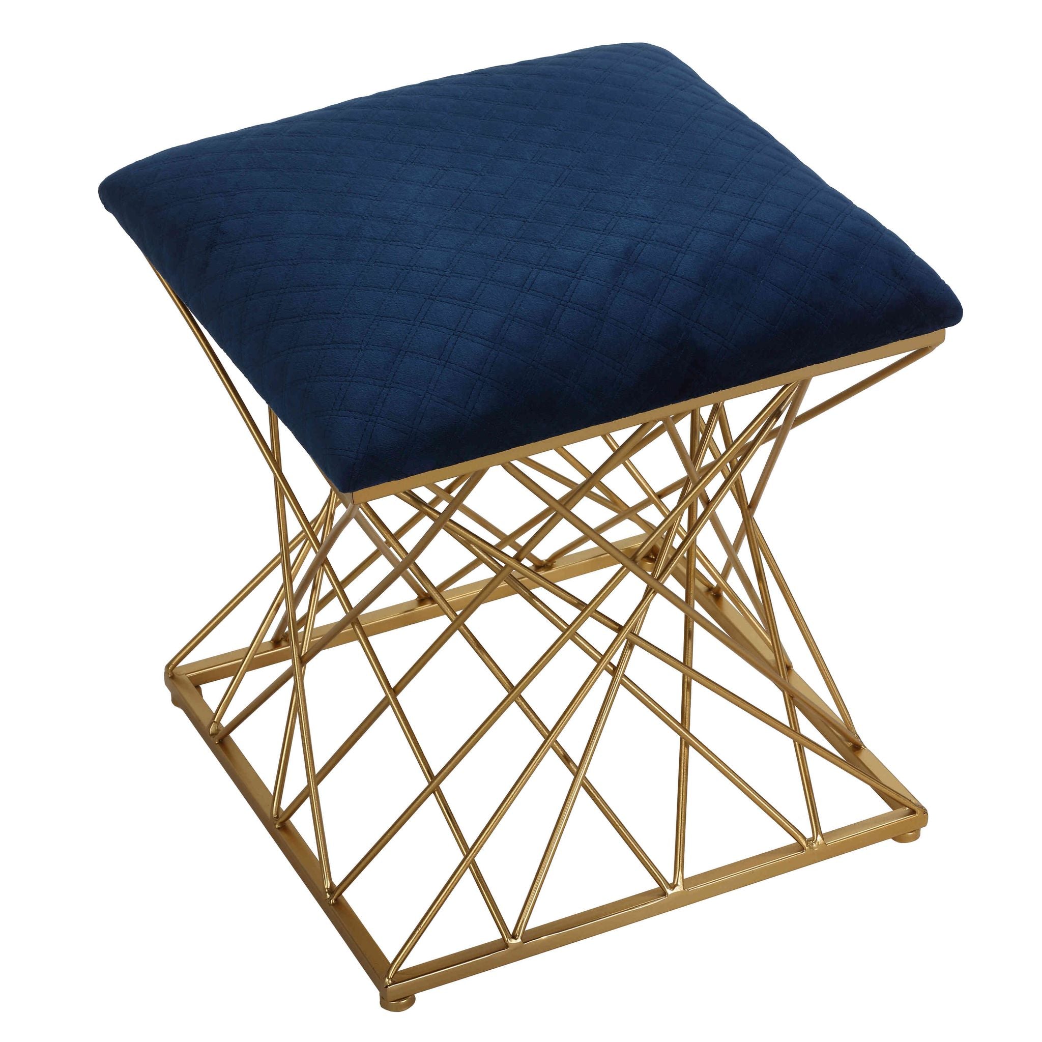 Lillia Square Ottoman, Navy