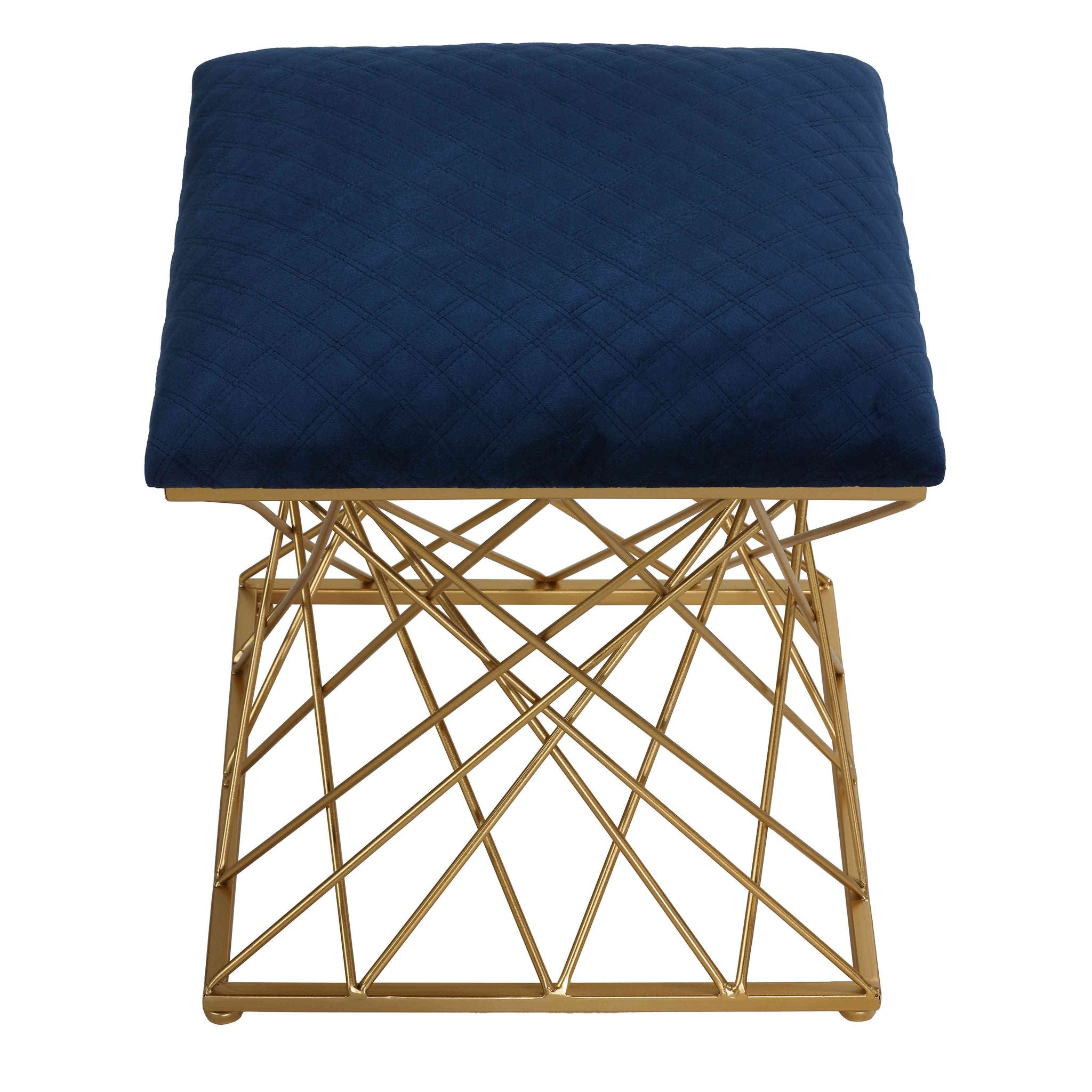 Lillia Square Ottoman, Navy