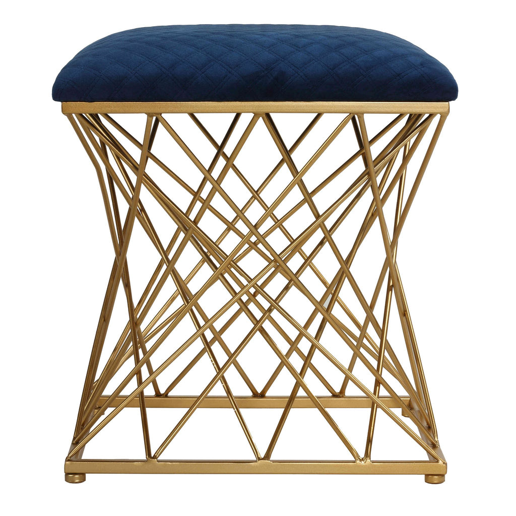 Lillia Square Ottoman, Navy