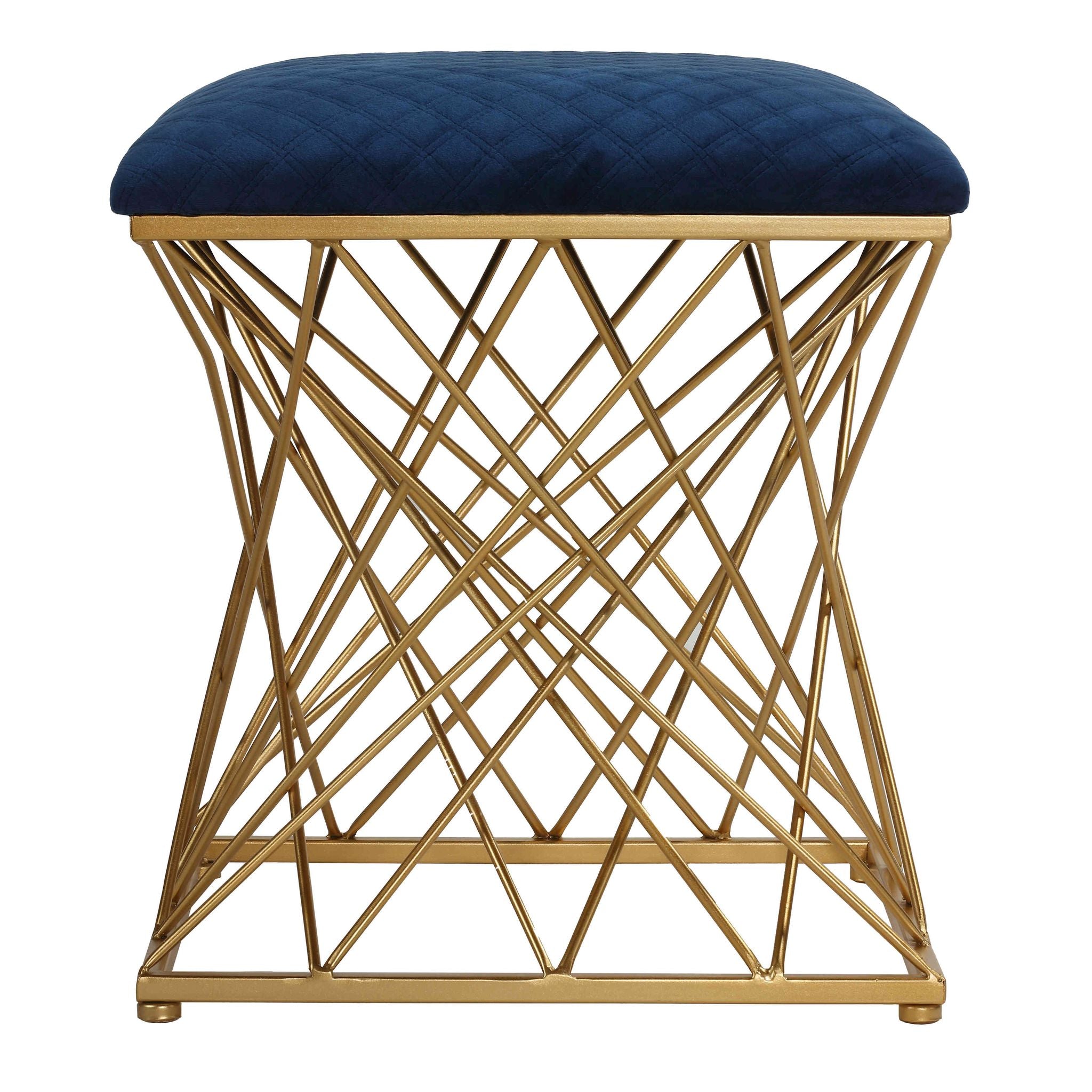 Lillia Square Ottoman, Navy