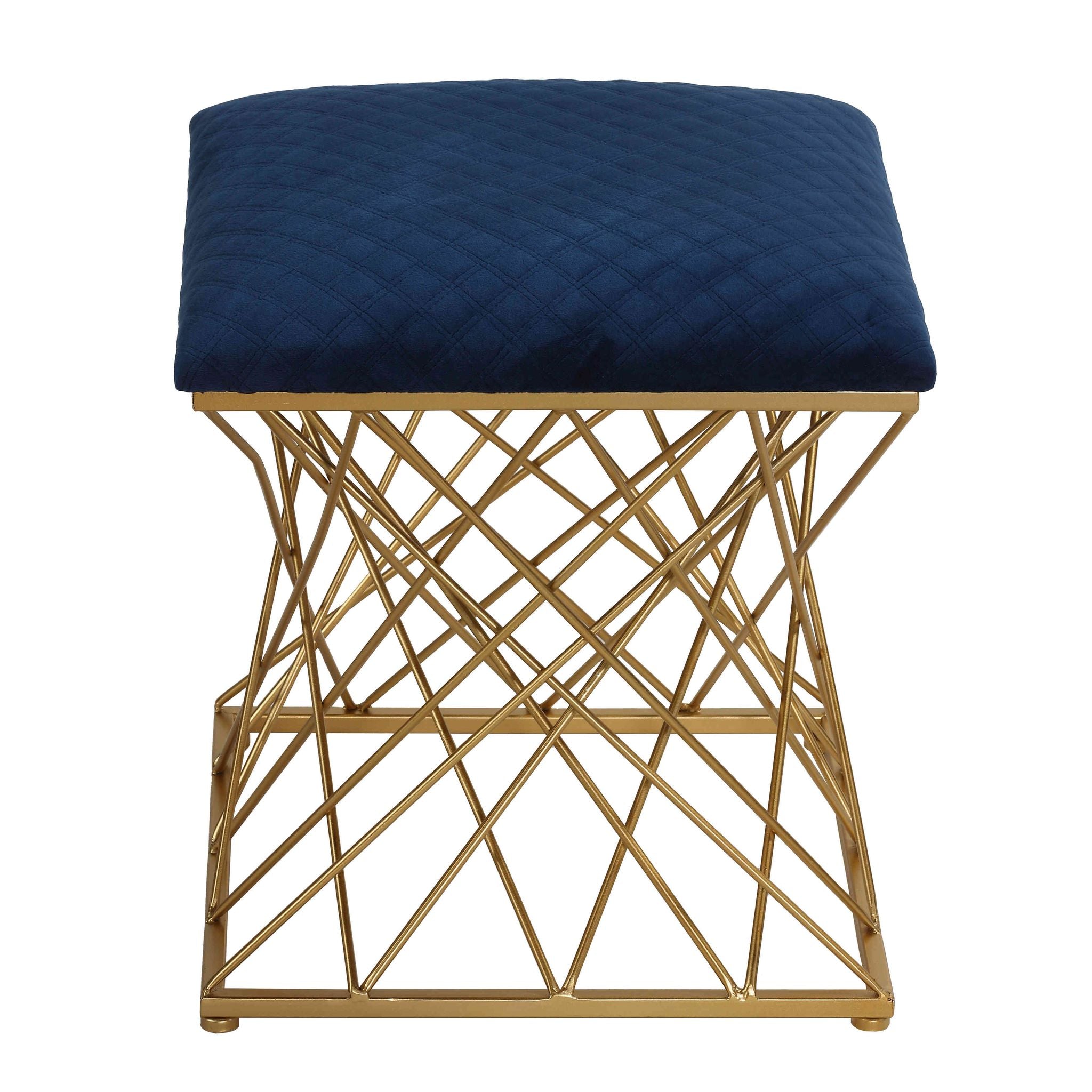 Lillia Square Ottoman, Navy