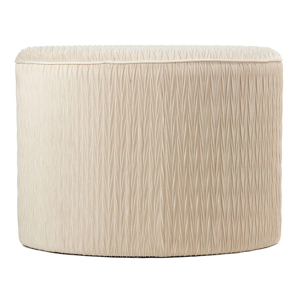 Valde Round Ottoman in Beige