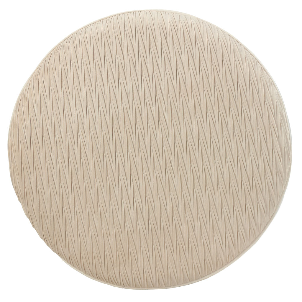 Valde Round Ottoman in Beige
