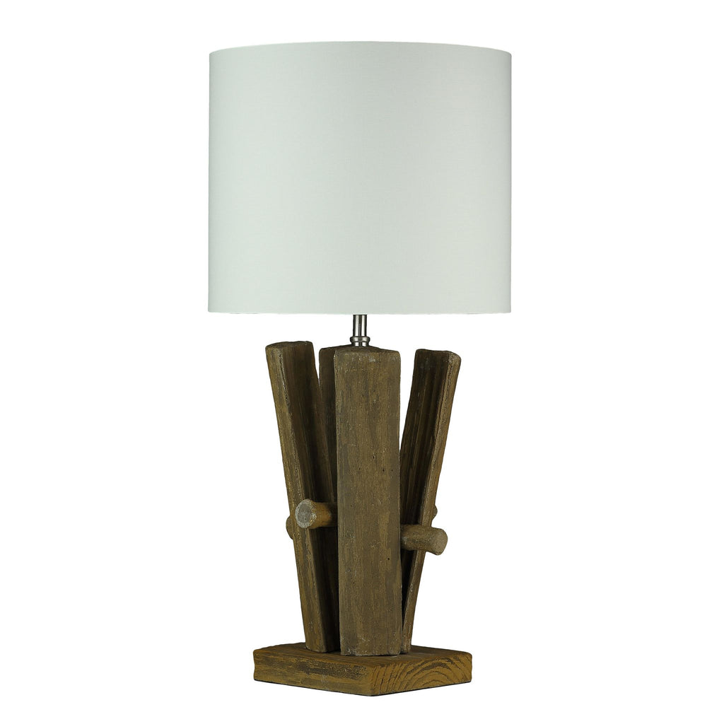 Yellowstone Table Lamp with a Cream Shade