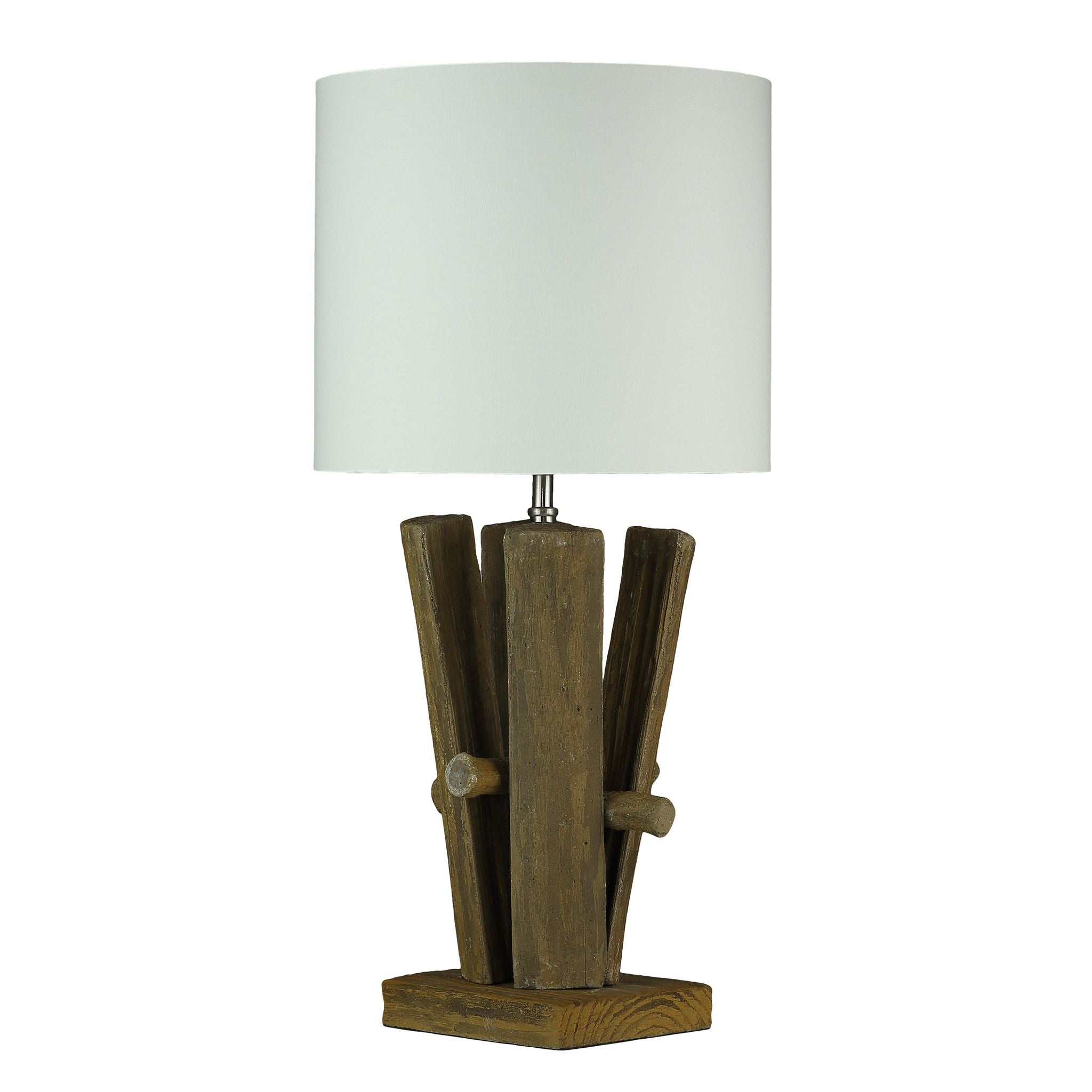 Yellowstone Table Lamp with a Cream Shade