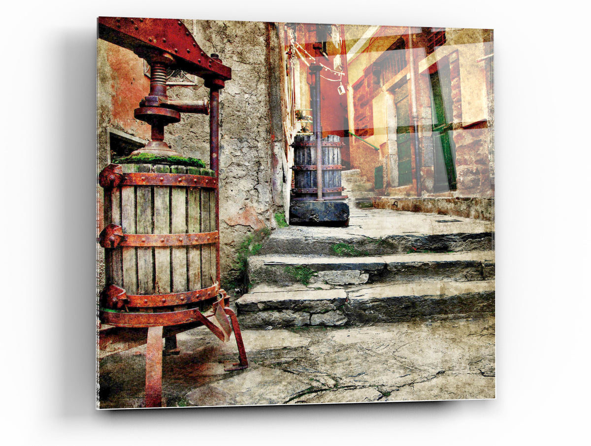 Ciao Bella II Tempered Glass Wall Art, 12" x 12"