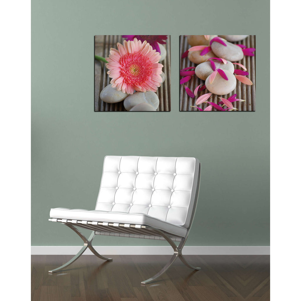 Beauty in Bloom Tempered Glass Wall Art, 12" x 12" (Matching set of 2)