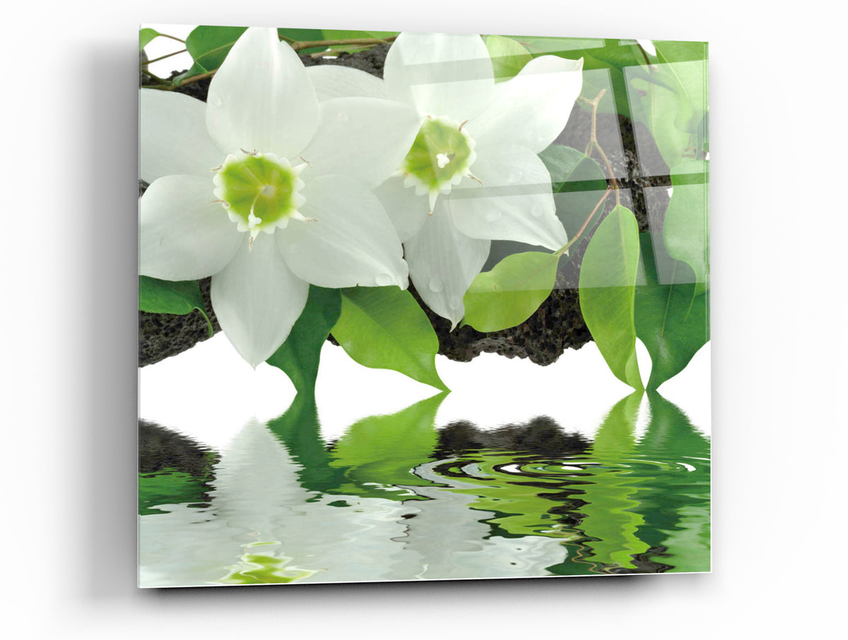 Peaceful Reflections I Tempered Glass Wall Art, 12" x 12"
