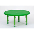 Cozy4Kids Adjustable Round Plastic Activity Table, Screaming Green