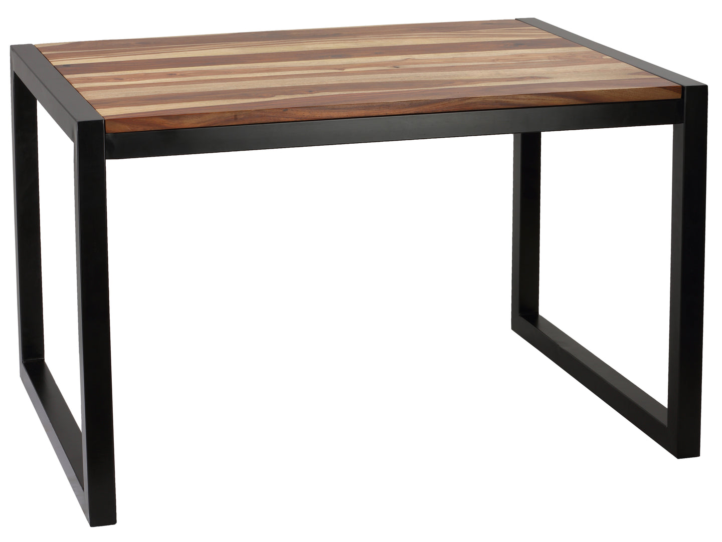 Cortesi Home Delia Wood Desk Table with Metal Frame