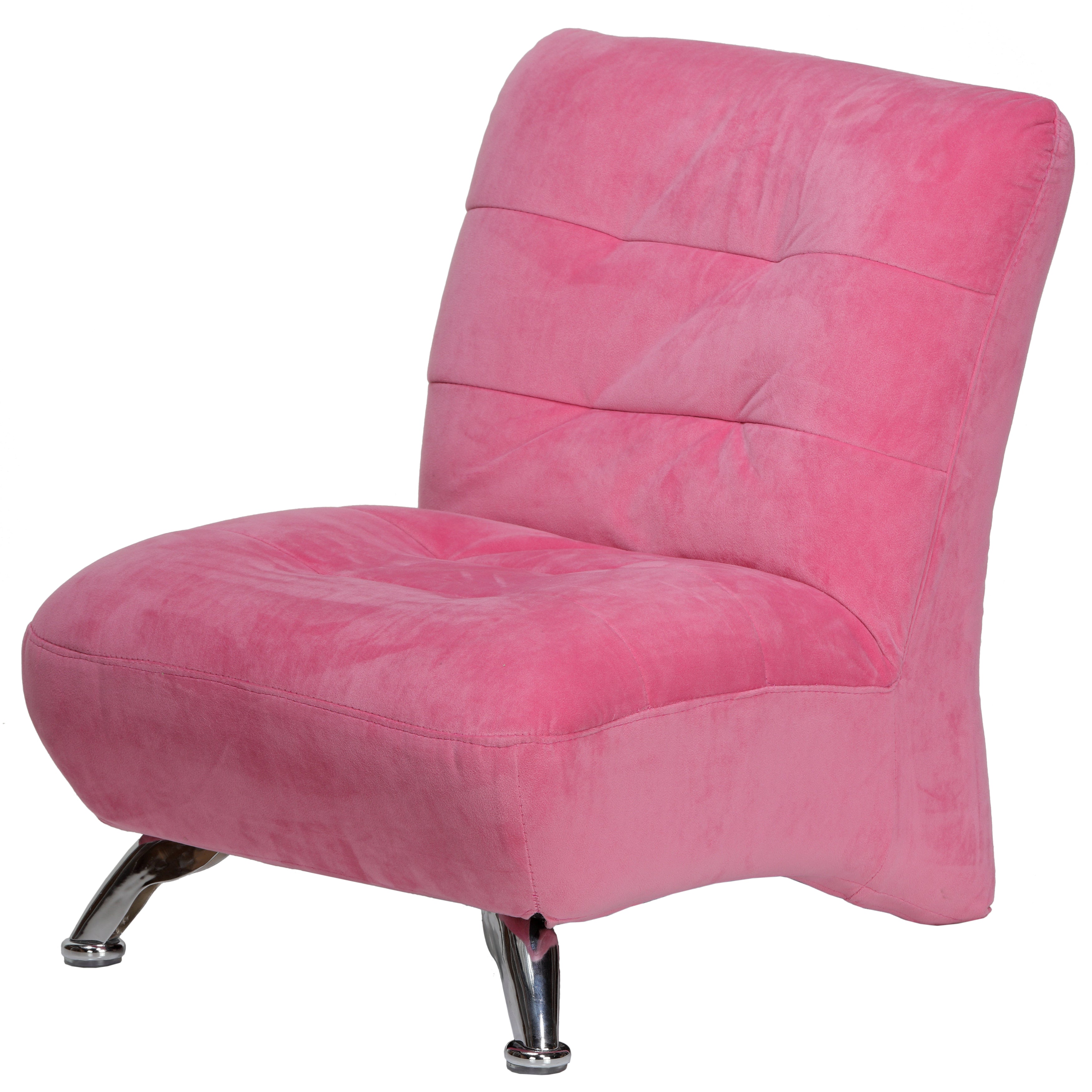 Pink armless online chair