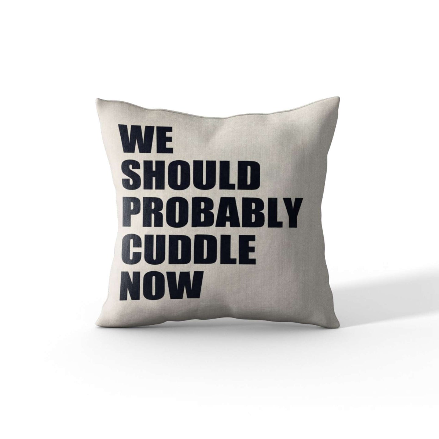 Cortesi Home 'We Should Probably Cuddle Now' by Nicklas Gustafsson, Decorative Soft Velvet Square 18