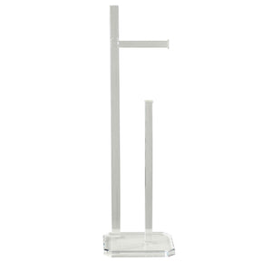 Cortesi Home Lapis Floorstanding Acrylic Toilet Paper Stand
