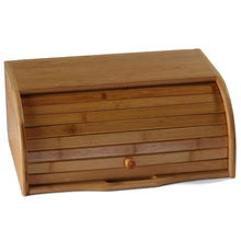 Cortesi Home Loafy Natural Bamboo Bread Box with Handle