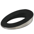 Dax Contemporary Rubber Door Wedge Stopper, Stainless Steel