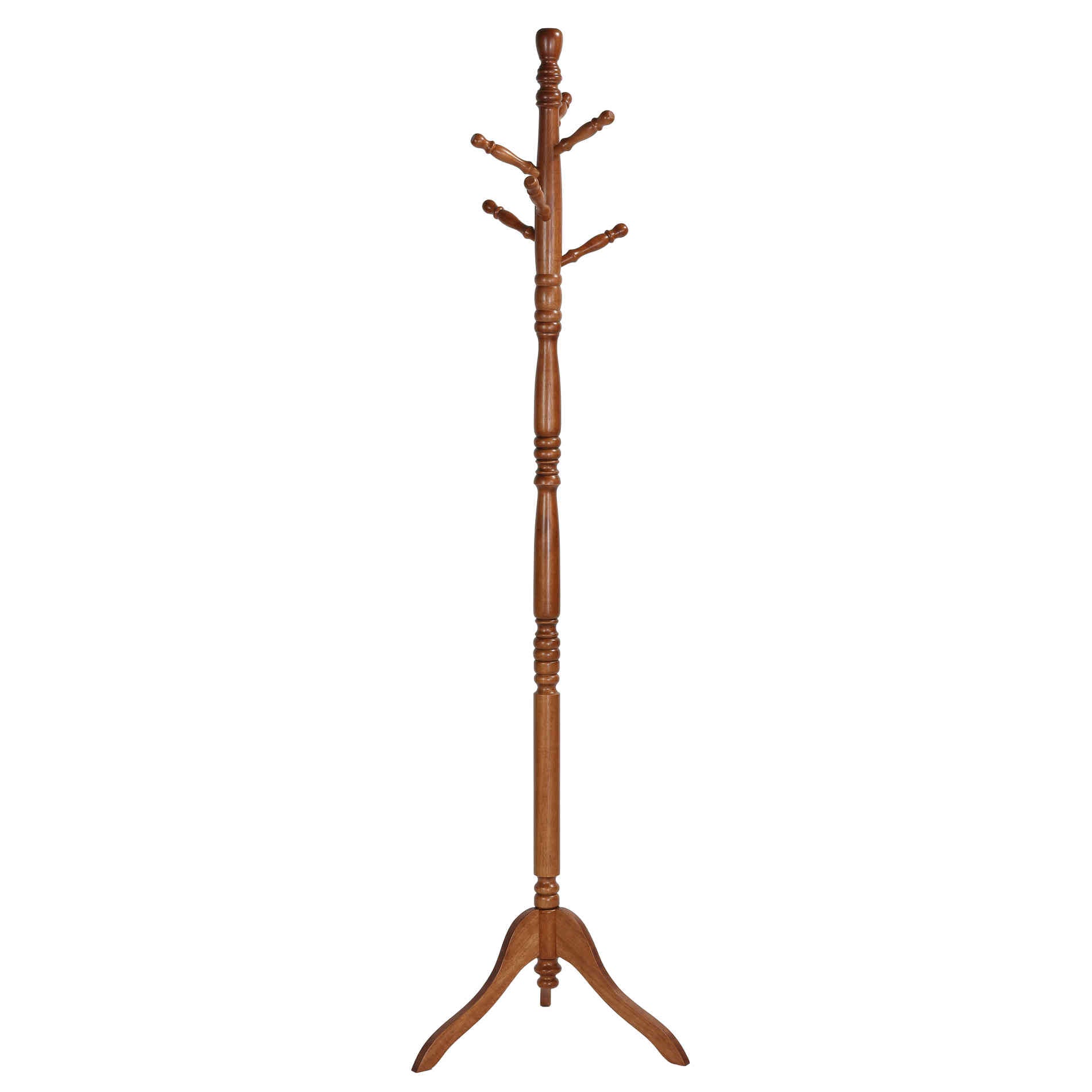Cortesi Home CH-CR420500 Ross Wooden Coat Rack with Swivel Top, Oak
