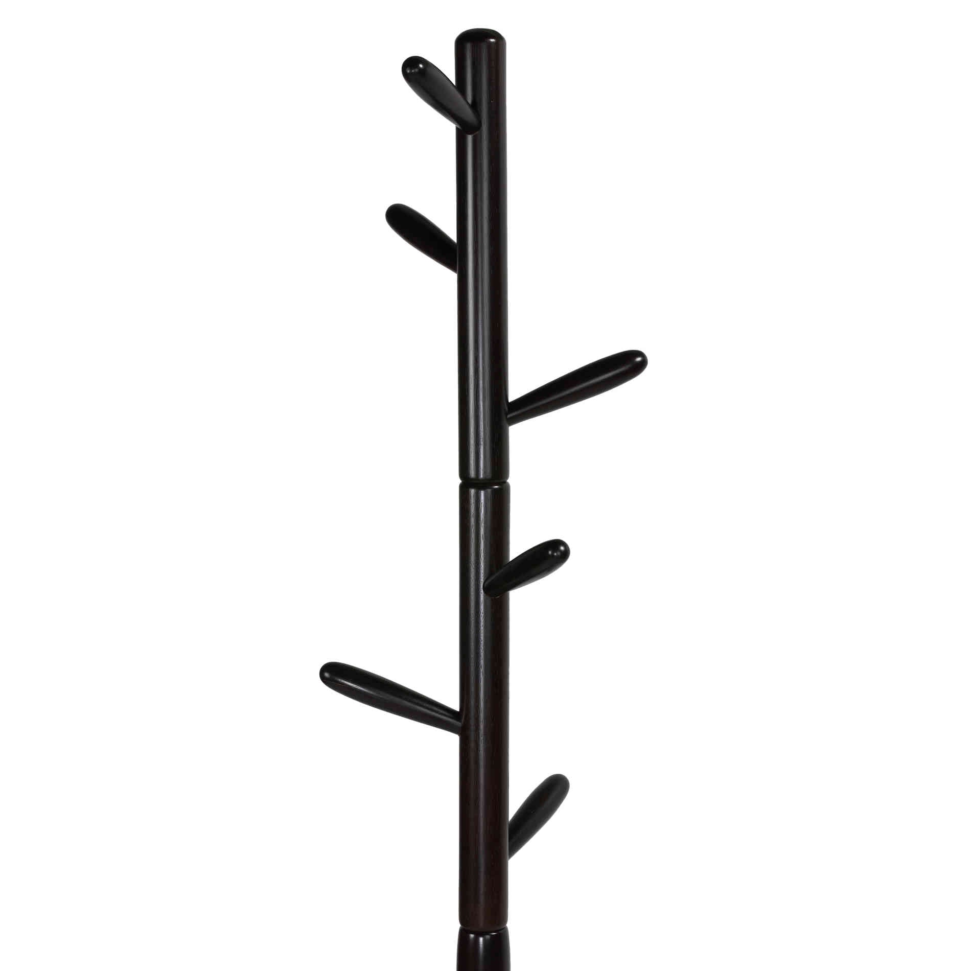 Cortesi Home CH-CR420505 Chandler Wooden Coat Rack, Dark Walnut