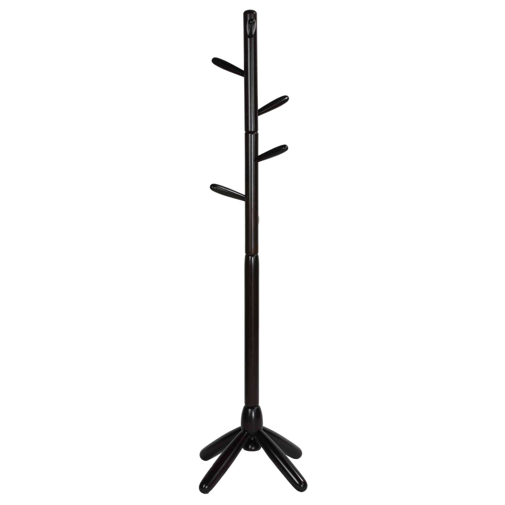 Cortesi Home CH-CR420505 Chandler Wooden Coat Rack, Dark Walnut