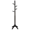 Cortesi Home CH-CR420505 Chandler Wooden Coat Rack, Dark Walnut