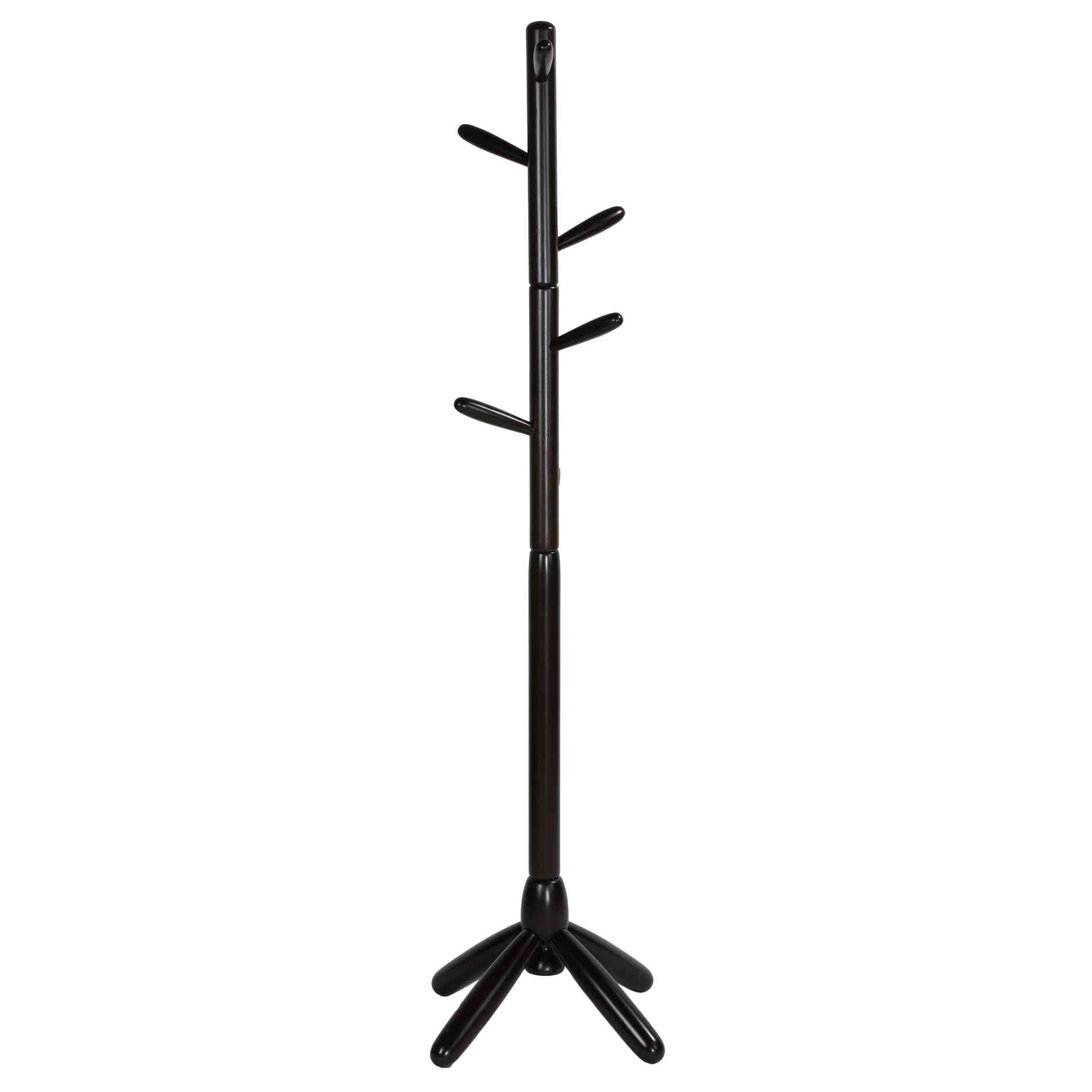 Cortesi Home CH-CR420505 Chandler Wooden Coat Rack, Dark Walnut