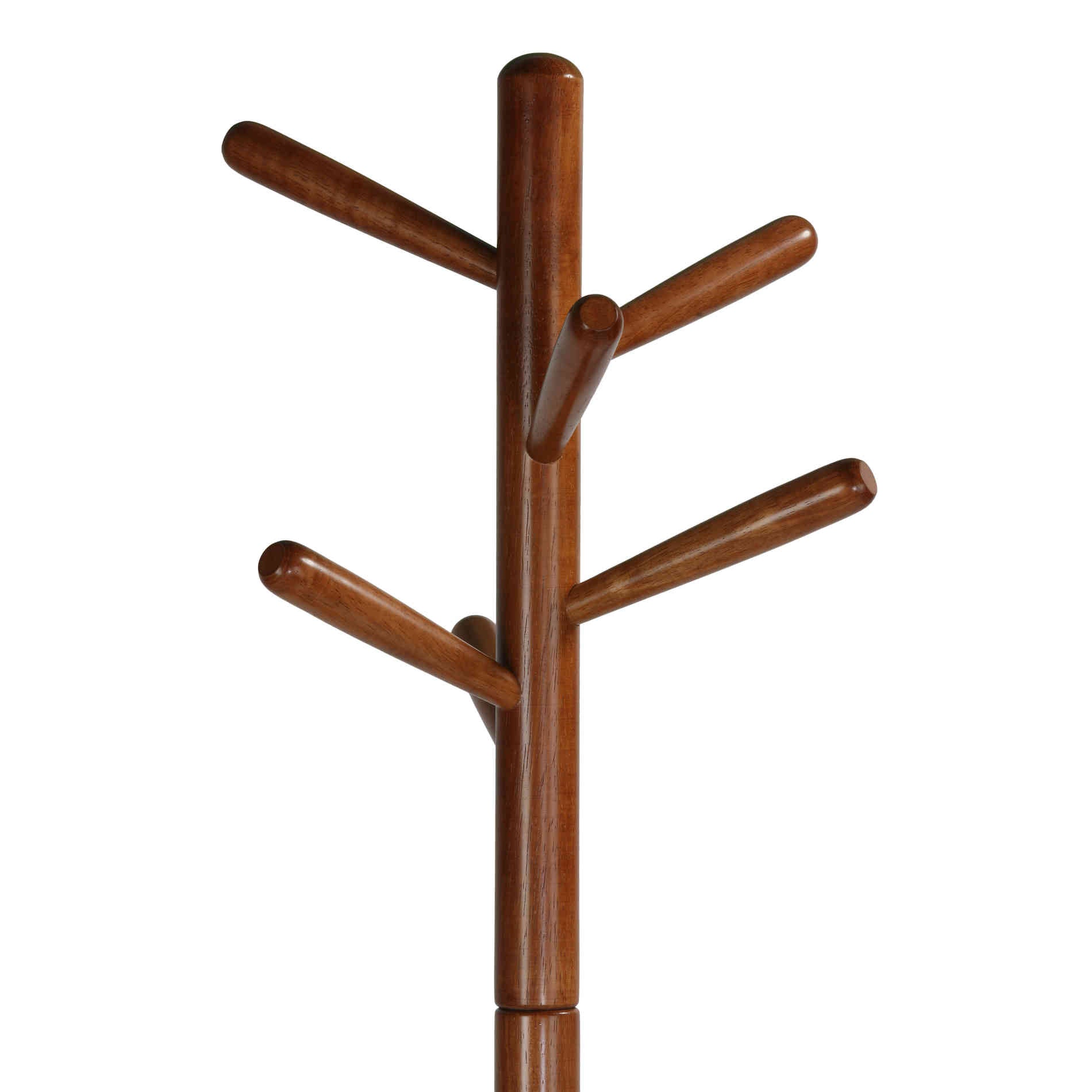 Cortesi Home CH-CR420512 Joey Wooden Coat Rack with Side Table, Oak