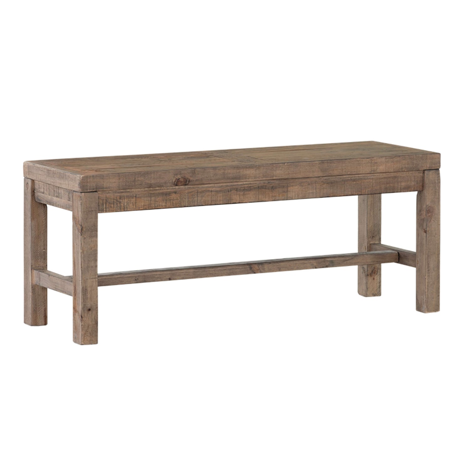Cortesi Home Stonemill Dining Bench in Solid Reclaimed Pine Wood, 44