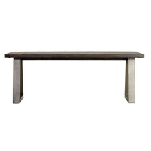 Cortesi Home Zachary 49" Wood Dining Bench with Metal Frame