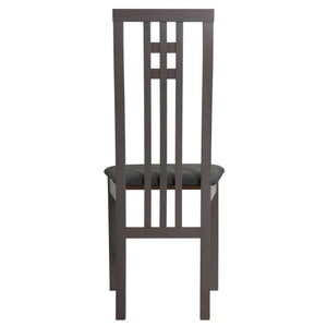 Cortesi Home Paris Dining Chair in Charcoal Fabric, Gray, Set of 2